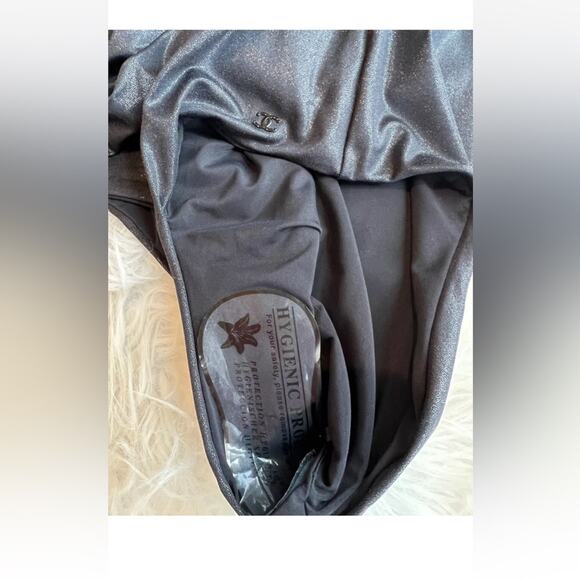 CHANEL 16A Black CC Logo ONE SHOULDER  Swimsuit FR36 US4 NEW w/tags - Picture 6 of 11